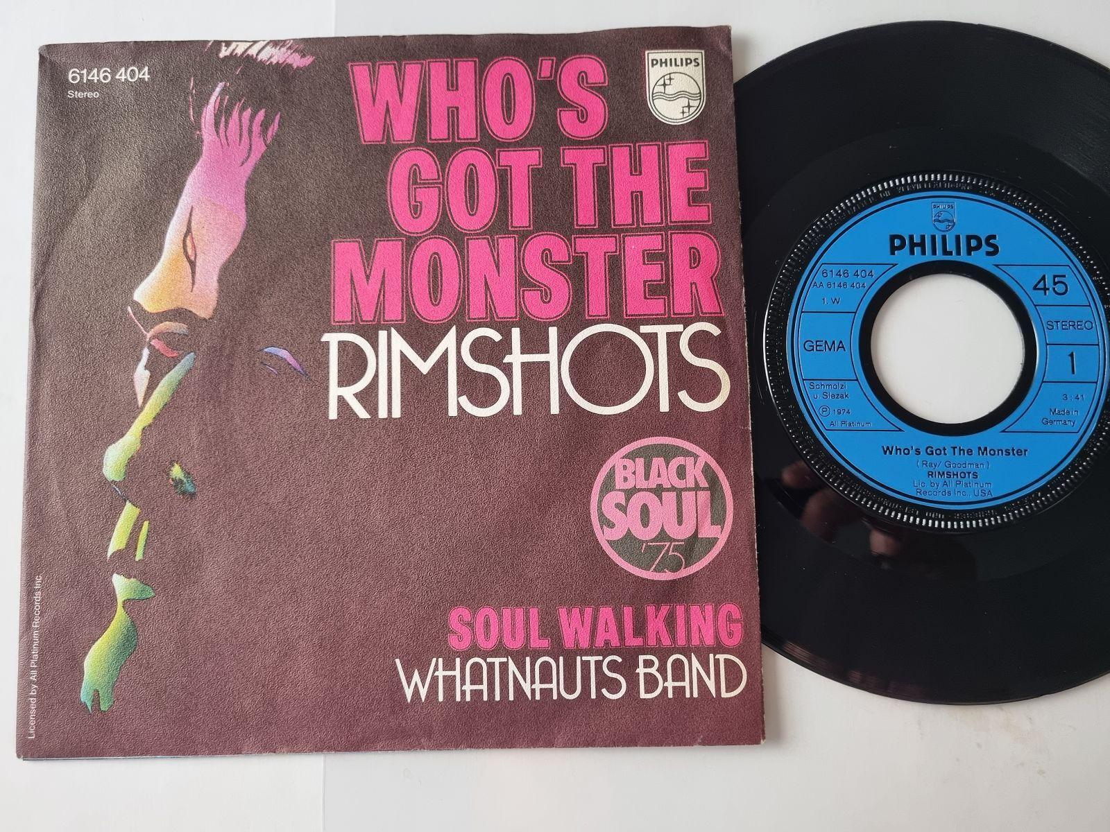 7"" Single Rimshots/ Whatnauts Band - Who's got the monster Vinyl Germany