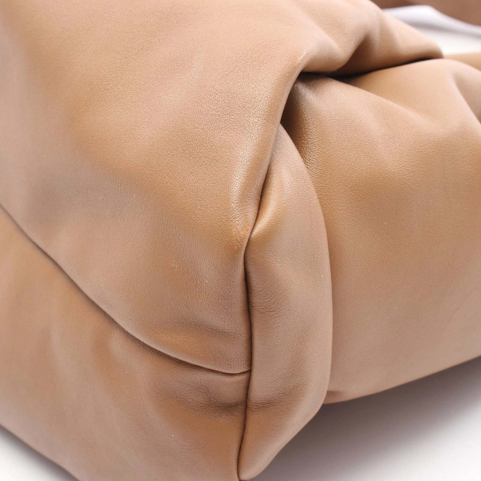 BOTTEGA VENETA The Shoulder Pouch Borsetta 610524 Pelle di Agnello Marrone Usato Do