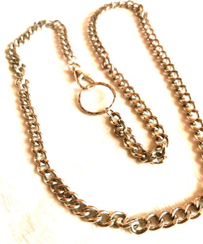 HEAVY SILVER TONE METAL LARGE LINK 35" CHAIN NECKLACE/WAIST CHAIN - BIKER PUNK - 第 9/11 張圖片