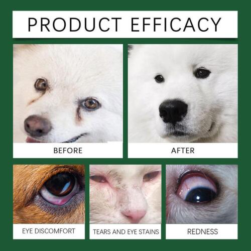 60ml Pet Dog Cat Anti-Inflammatory Eye Drops Tear Stain Conjunctivitis K9K0 - Picture 5 of 12