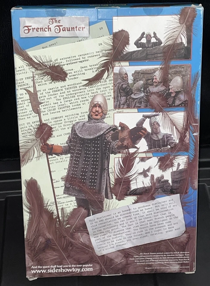 Monty Python y el Santo Grial John Cleese como tauntero francés con figura de pollo 12"" Foto 4 de 4
