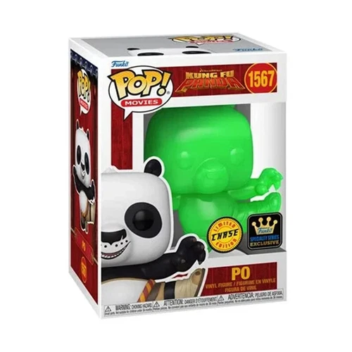 Funko Pop CHASE Kung Fu Panda - Po (Green Jade) Figure w/ Protector