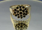 Vintage 925 Silver Sapphire Cluster Ring Size 7