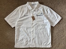 Size XL - Service Works Twill Chef Shirt Embroidered Lightweight White New 113