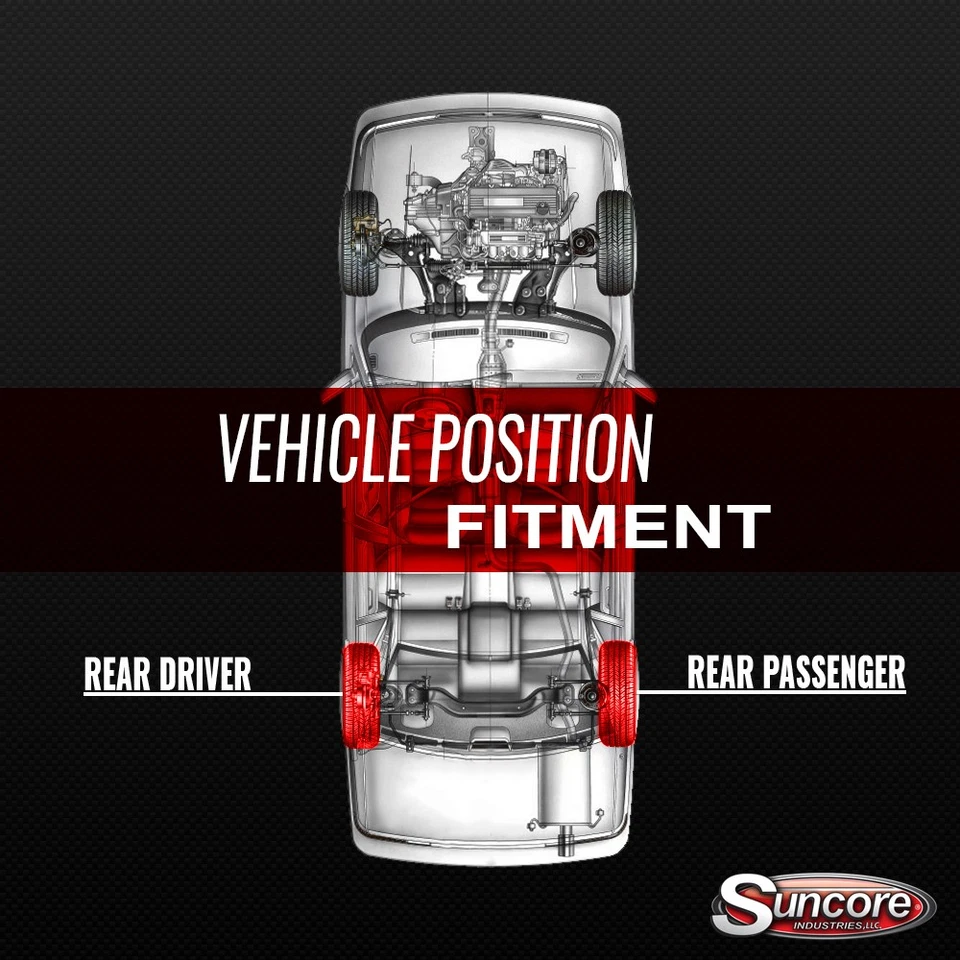 Rear Pair Shock Absorber Set for 2007-2010 Pontiac G3 - Imagem 2 de 4