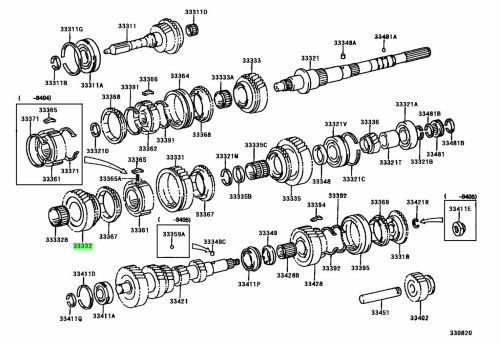 TOYOTA Chaser Cresta Mark II GEAR 2ND 33033-22050 Genuine JDM | eBay