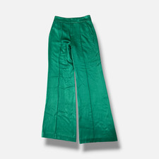 Alice + Olivia Women's Green Satin High-Rise Wide-Leg Dylan Dress Pants Size 4