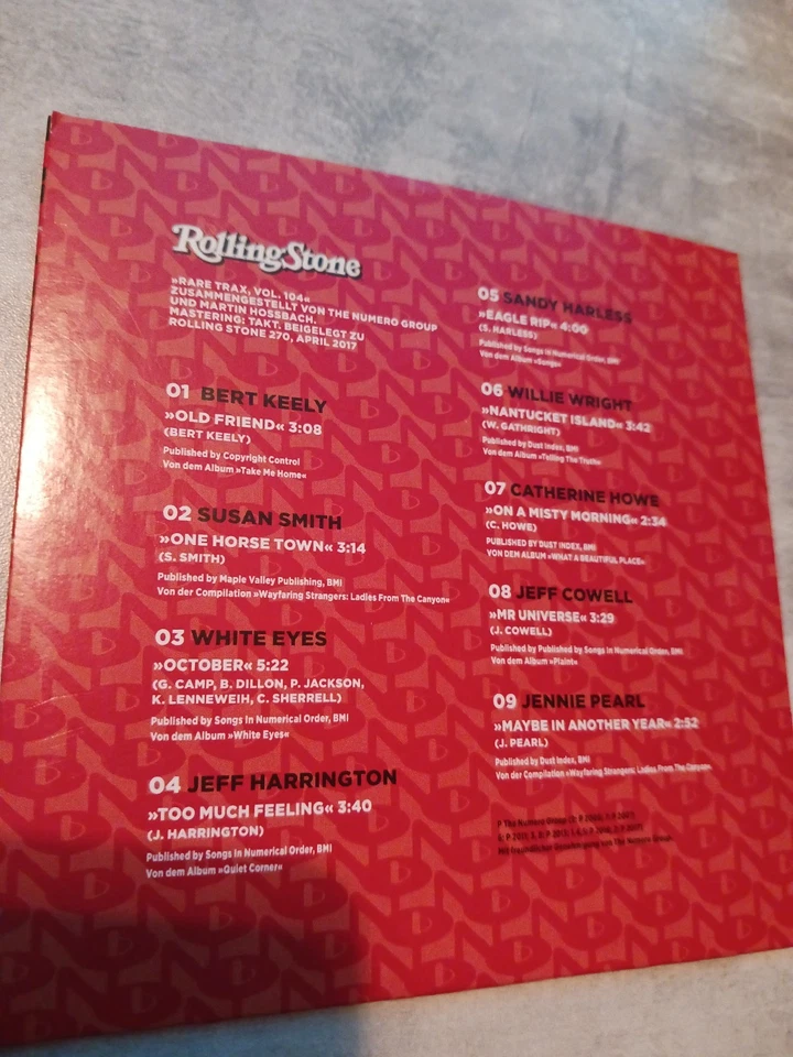 CD Soul & Song – Rolling Stone Rare Trax Vol. 104 (April 2017) | The Numero...