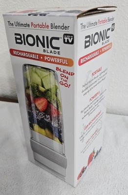 Bionic Blade  On The Go Blender. Portable, USB Rechargeable. NEW Open Box