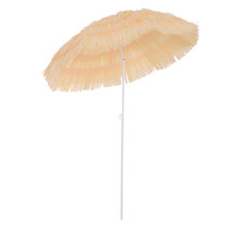 Hawaiian Beach Parasol Patio Garden Sun Umbrella Folding Tilting Sunshade