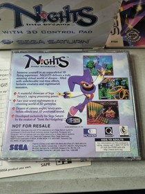 Nights Into Dreams (Sega Saturn) Big Box w/3D Control Pad Complete 2 Reg Cards