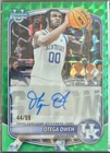 2025-26 Bowman Chrome Prospect Autographs Otega Oweh Green Geometric /99