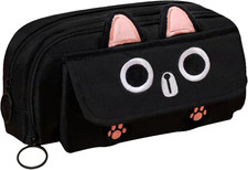 Big Capacity 3D Cat Pencil Case, Zipper Pencil Pouch for Girls Boys Back To Scho