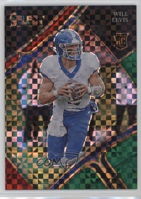 2023 Select Draft Picks Red & Green Squares Prizm 10/25 Will Levis Rookie RC ni4
