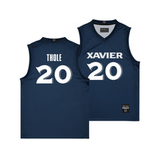 Xavier Men's Basketball Navy Jersey - Henry Thole