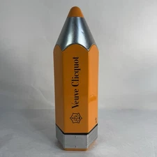 Veuve Clicquot Champagne Orange Pencil Metal Tin 5M Collectors Edition ShA