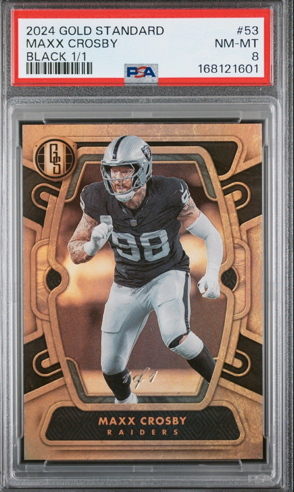 2024 Panini Gold Standard - Maxx Crosby #53 Black 1 Of 1