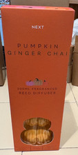 NEXT NEW "PUMPKIN GINGER CHAI" 200ML FRAGRANCED REED DIFFUSER. NEW, SEALED.