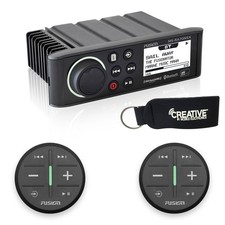 Fusion MS-RA70NSX Marine Entertainment System Two Wireless Remotes Black