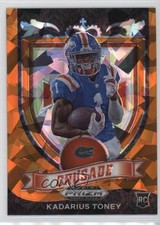 2021 Panini Prizm Draft Picks Crusade Orange Ice Prizm Kadarius Toney #176 d4y