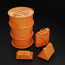 1/35 Scale WW2 German Fuel & Oil Diorama Pieces Resin Printed