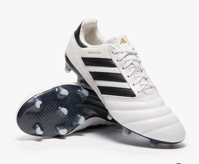 Adidas Herren Copa Icon Fußballschuhe fester Untergrund weiß & schwarz UK 8 NEU ohne Karton 