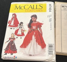 McCall's M7454 Costume Pattern Kids Sizes, Uncut