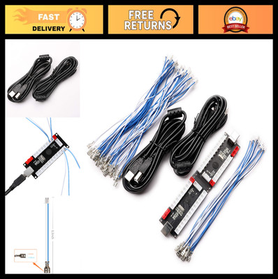 2-Player Zero Delay USB Encoder for Arcade Joystick & Buttons, PC/MAME/Raspberry