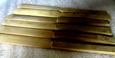 Knives hand made carved wood kitchen utensil 7.5" Set of (6)