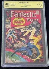 Stan Lee "Fantastic Four #62 1st Blastaar" Signed Comic Book CBCS Beckett Auto
