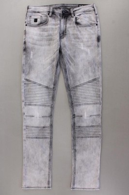  Buffalo David Bitton Skinny Jeans Slim Herrenjeans Gr. W32/L32, S, 46 grau  