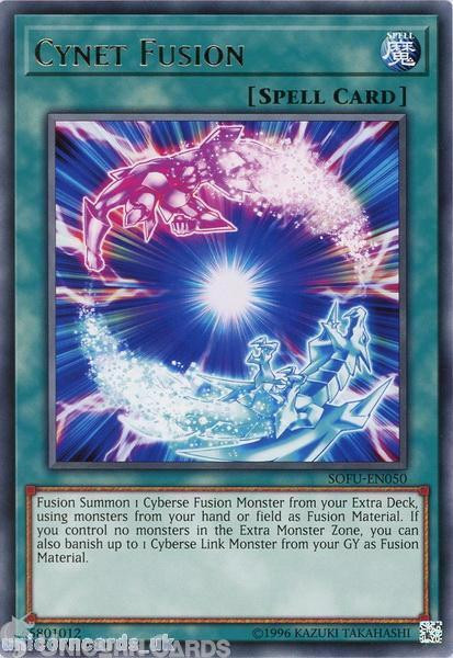 SOFU-EN050 Cynet Fusion Rare UNL Edition Mint YuGiOh Card