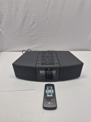 Vintage Zenith Radio Alarm Clock Weather Stereo Bass Z213B w Remote 