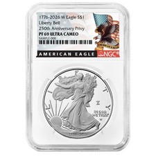 2026-W Proof 1 American Silver Eagle NGC PF69UC Black Label