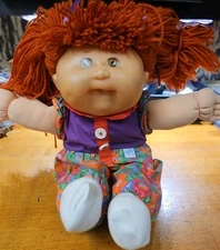 Cabbage Patch Kids Doll 1995 Mattel 1st Edition Rare Red Hair Brown Eyes 