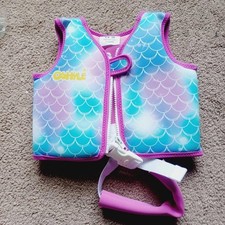 Oshyle Neoprene Mermaid Swim Vest for Kids Adjustable Safety Straps Toddler 1-3