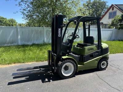 2013 Clark C30D Diesel Forklift 5200 lb Capacity Pneumatic Tires Serviced