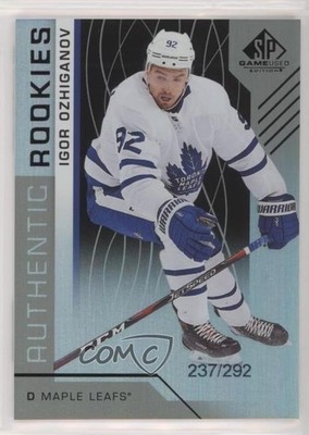 2018 SP Game Used Authentic Rookies Rainbow /292 Igor Ozhiganov Rookie RC 0g67