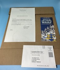 RARE Unused Danbury Mint Star Wars Chess Set Complete w/32 Pewter Chess Pieces