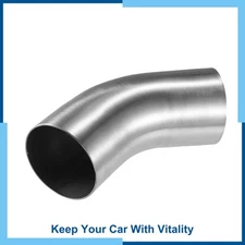 Pack(1) Car Bend Elbow Tube Exhaust Elbow Pipe OD 3 Inch 45 Degree Mandrel 