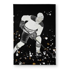 Begin Home Decor CODM1724HOBFGE 17 x 24 in. Hockey Player in Action Door Mat ...