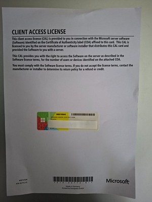 Windows Server 2016 Client Access Lizenz (5 Benutzer)