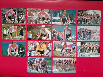 14 telephone cards Germany Telekom Tour de France 97 complete Team Collection X59