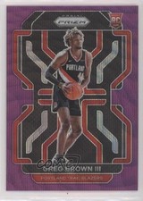 2021-22 Panini Prizm Purple Wave Prizm Greg Brown III #291 0p19