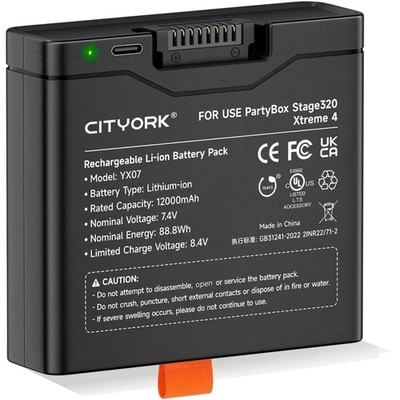 Akku Ersatz 12000mAh USB-C für JBL Partybox Stage 320 Xtreme 4