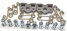 1/4 Turn Quick Release Steel Dzus Button with Springs and Tab Plates 10 Pack