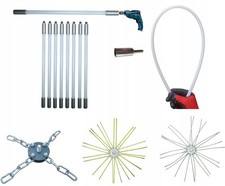 Set Spazzole Camino Pulizia Camino Accessori Spazzola Pulizia Tubi