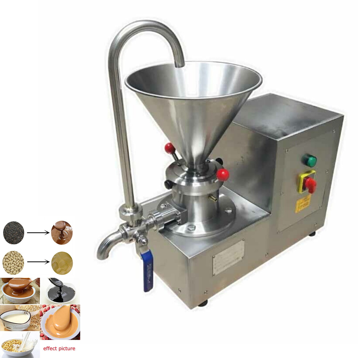 2.2KW 304 Carmatic Colloid Mill Sesame Grinder Machine Peanut Butter Machine