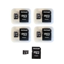 Patriot LX Series 16GB Micro SDHC - Class 10 UHS-I - 5 Pack PSF16GMCSDHC5PK 