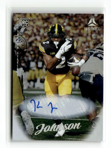 Kaleb Johnson 2025 Panini Luminance Football #109 RC Auto 292/700